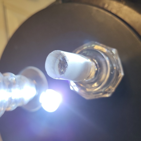 Edwardian Antique Cut Crystal Liquor Decanter with Stopper - Picture 10 of 11